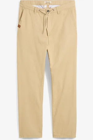 bonprix Pantaloni chino in puro cotone straight, relaxed fit