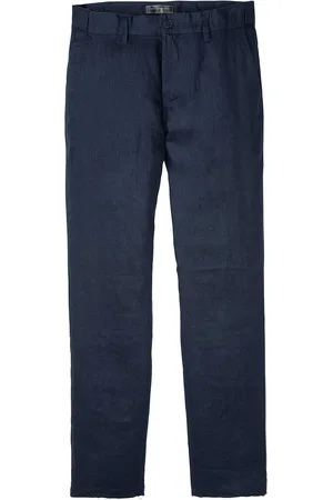 bonprix Pantaloni in lino con cinta comoda regular fit, straight