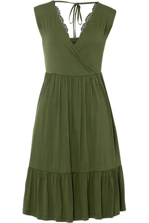 bonprix Abito in jersey con pizzo