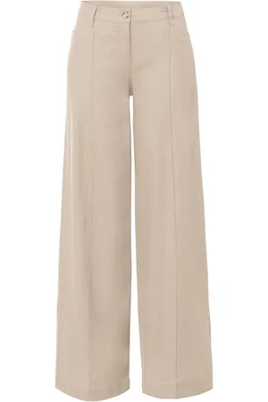 bonprix Pantaloni a palazzo in misto lino