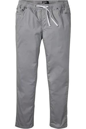 bonprix Pantaloni in felpa elasticizzati, regular fit straight