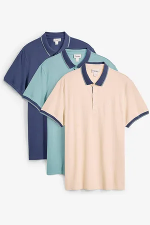 bonprix Polo in piquet di puro cotone (pacco da 3)