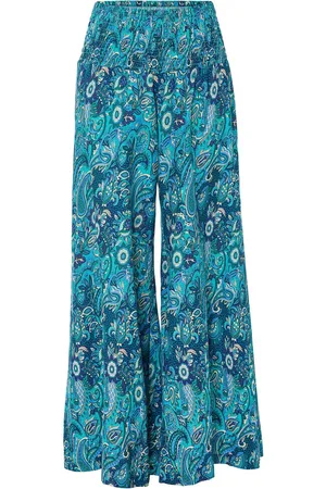 bonprix Pantaloni larghi con cinta smock