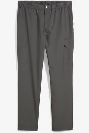bonprix Pantaloni cargo con elastico in vita ultraleggeri, idrorepellenti con finitura Bionic