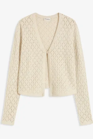 bonprix Cardigan corto con paillettes