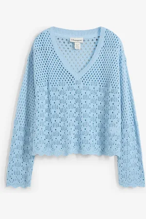 bonprix Maglione leggero traforato