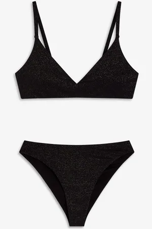 bonprix Bikini a bustier con filato glitterato (set 2 pezzi)