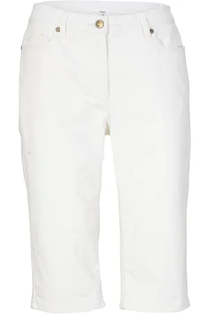 bonprix Bermuda in jeans elasticizzati con fondo arrotolato