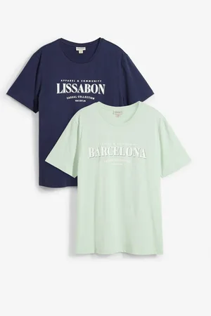 bonprix T-shirt (pacco da 2) in puro cotone biologico