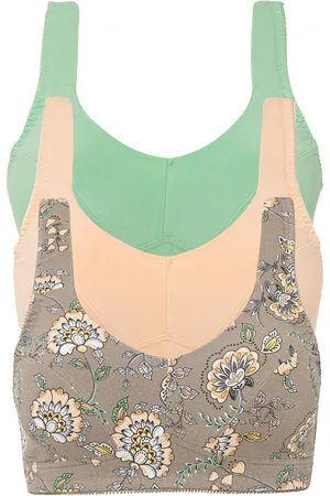 bonprix Reggiseno senza ferretto con cotone biologico (pacco da 3)
