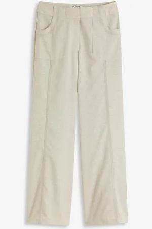 bonprix Pantaloni larghi in misto lino
