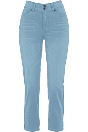 bonprix Jeans slim fiti con cinta comoda, vita media