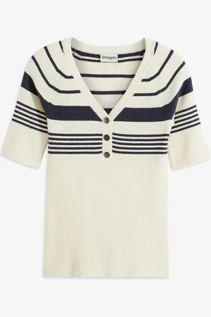 bonprix Maglione in filato fine con bottoni decorativi