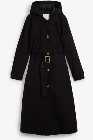 bonprix Cappotto stile trench con cappuccio staccabile