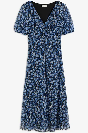 bonprix Abito midi in mesh stampato