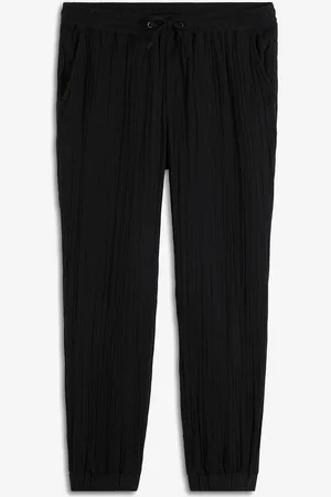 bonprix Pantaloni in mussola con elastico in vita regular fit, tapered