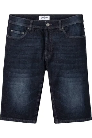 bonprix Bermuda di jeans elasticizzati con cavallo rafforzato, regular fit