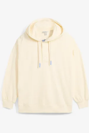 bonprix Felpa oversize con cappuccio in puro cotone biologico