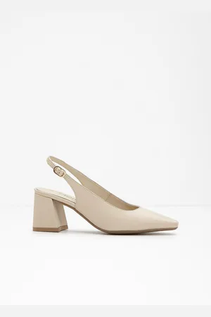bonprix Décolleté slingback in pelle