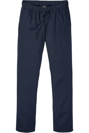 bonprix Pantaloni in misto lino con elastico in vita regular fit, straight