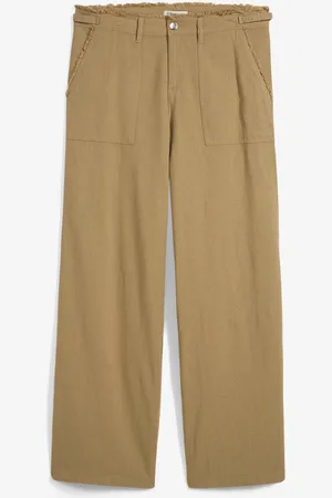 bonprix Pantaloni larghi in misto lino fresco