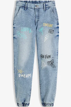 bonprix Jeans in barrel shape con stampa