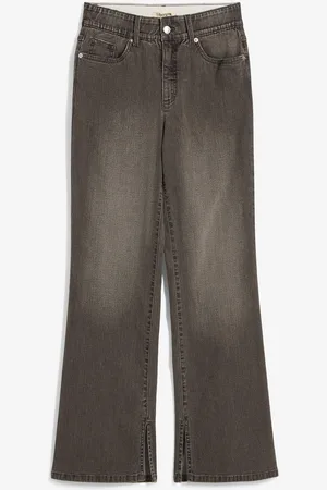 bonprix Jeans straight con spacco, vita alta