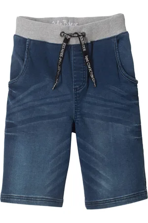 bonprix Bermuda di jeans in felpa, regular fit