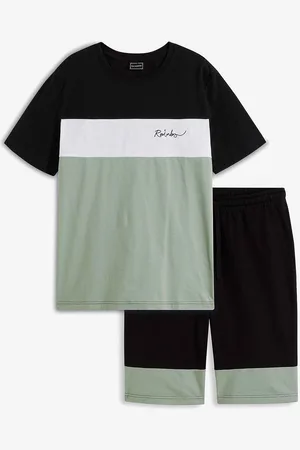 bonprix T-shirt e bermuda in felpa (set 2 pezzi)