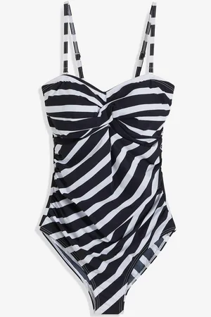 bonprix Costume intero a fascia con effetto modellante medio