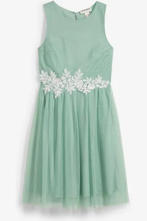 bonprix Abito midi con inserto in pizzo