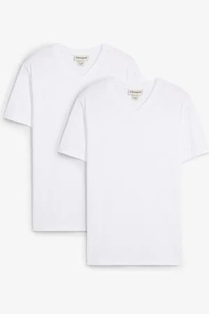 bonprix T-shirt in puro cotone biologico (pacco da 2), slim fit