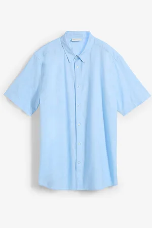 bonprix Camicia in misto lino a maniche corte