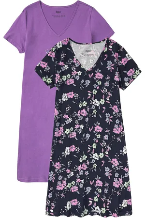 bonprix Camicia da notte lunga (pacco da 2)