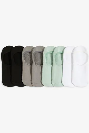 bonprix Fantasmini con interno in spugna nella suola, strisce di silicone e cotone biologico (pacco da 8 paia)