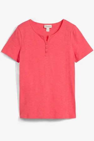 bonprix Maglia serafino in puro cotone biologico