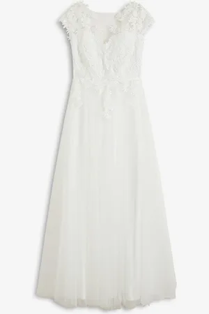 bonprix Abito da sposa in delicato tulle con pizzo
