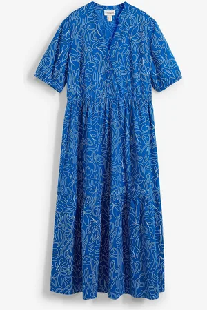 bonprix Abito midi largo in puro cotone