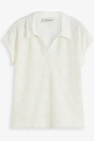 bonprix Polo con pizzo