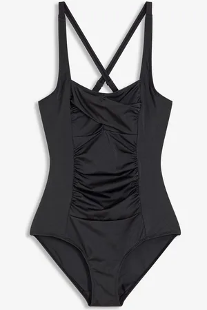 bonprix Costume intero in materiale lucido con effetto modellante medio