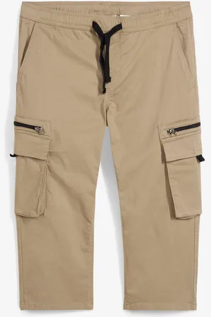 bonprix Pinocchietti con elastico in vita e tasche cargo, regular fit