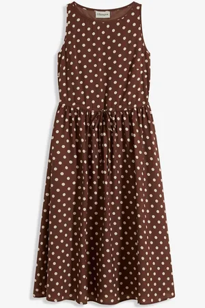 bonprix Abito midi con laccetto da annodare