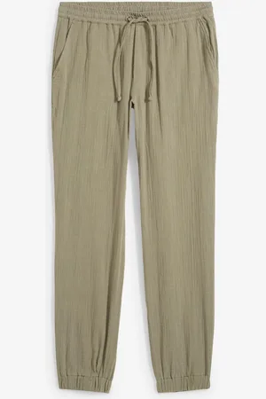 bonprix Pantaloni in mussola con elastico in vita regular fit, tapered