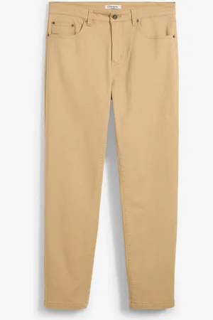 bonprix Pantaloni elasticizzati classic fit con puro cotone, straight