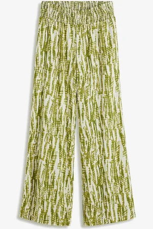 bonprix Pantaloni ampi con cintura smok