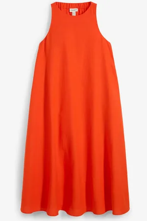 bonprix Abito midi svasato in misto viscosa