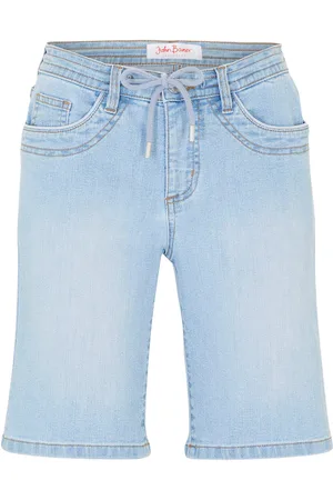 bonprix Bermuda in jeans slim fit con vita media