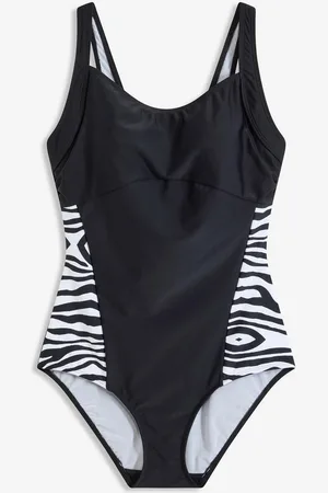 bonprix Costume intero in poliammide riciclata con effetto modellante medio