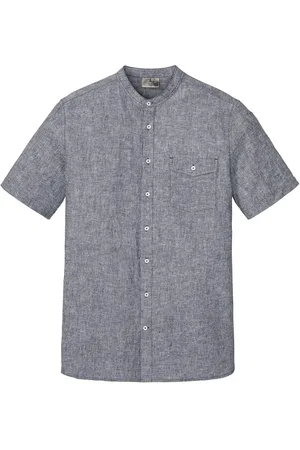 bonprix Camicia in misto lino a maniche corte