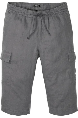 bonprix Bermuda cargo in misto lino, regular fit